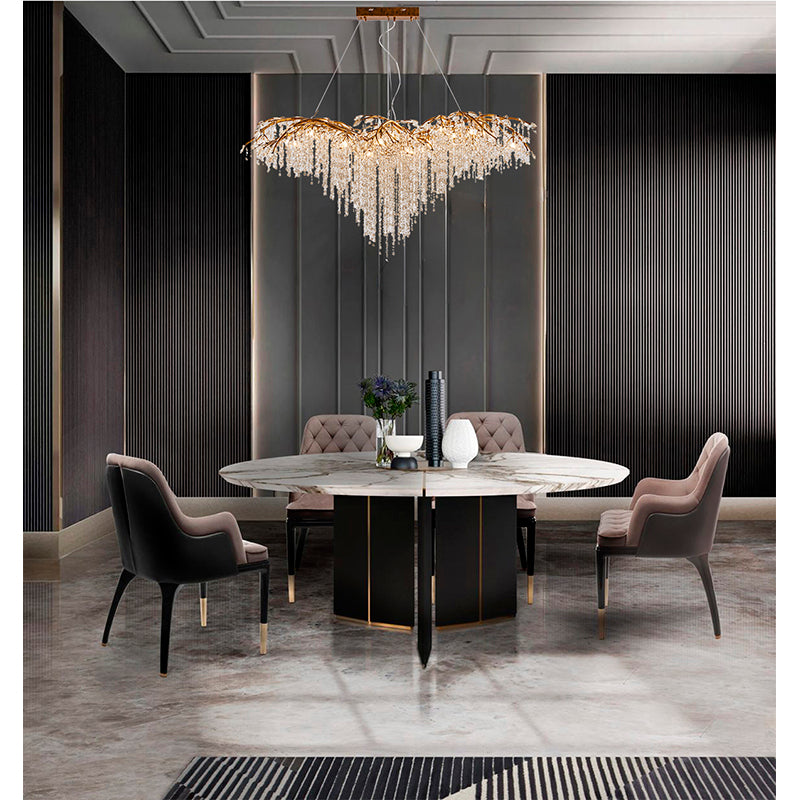 Antique Silver Branch Chandelier