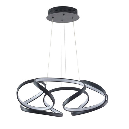 Aluminium Clustered LED Chandelier with White Acrylic Diffuser