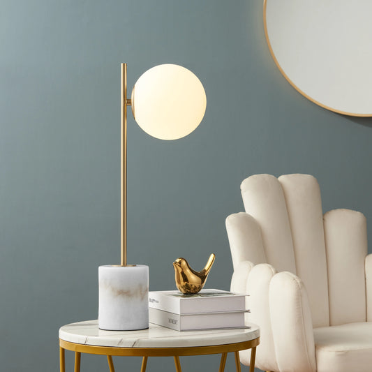 Anechdoche Table Lamp Gold And White