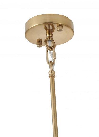 Copper Pendant Light with Clear Crystal Star Detailing