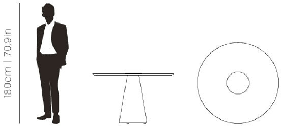 Bertoia Round Dining Table
