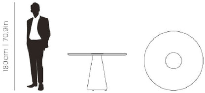 Bertoia Round Dining Table