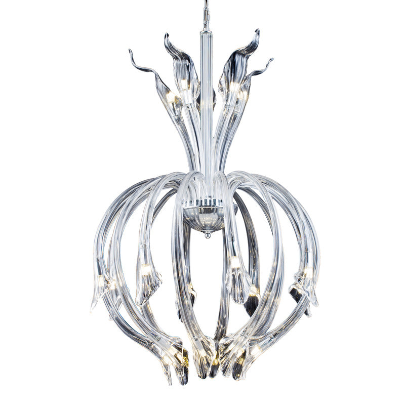 Hand Blown Glass Chandelier