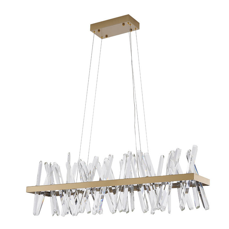 Gold LED Crystal Chandelier