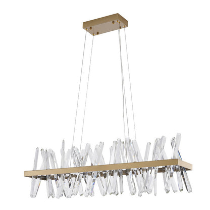 Gold LED Crystal Chandelier