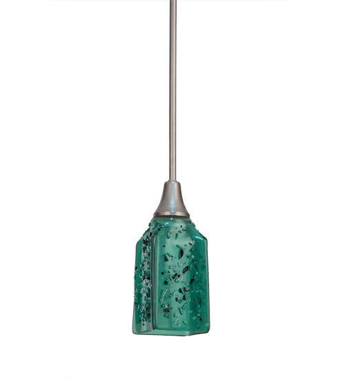 4"Sq Metro Fusion Seaglass Draped Pendant by Meyda Lighting