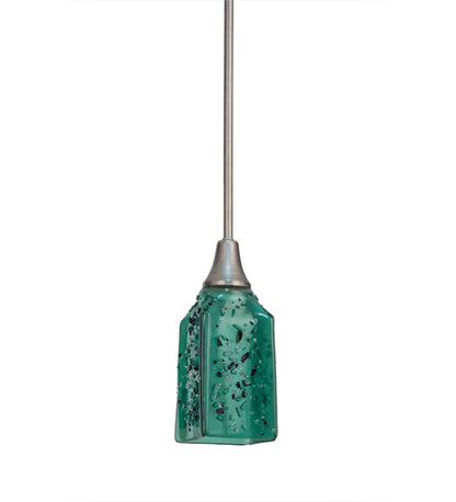 4"Sq Metro Fusion Seaglass Draped Pendant by Meyda Lighting