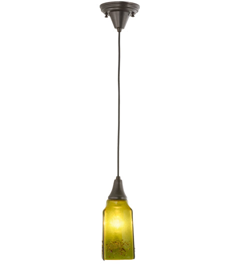 4"Sq Metro Fusion Distressed Draped Mini Pendant by Meyda Lighting