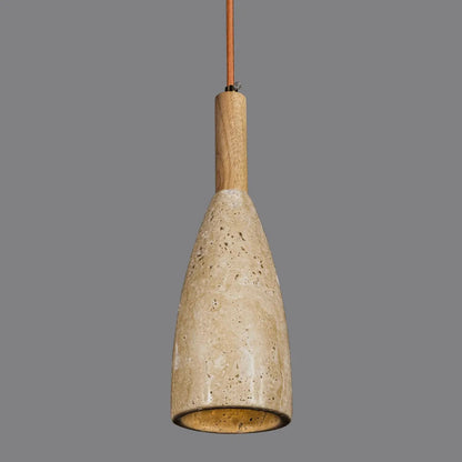 Natural Travertine Pendant Light