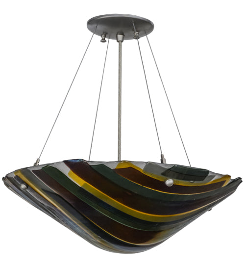 18"W Metro Fusion Penna Di Pavone Pendant by Meyda Lighting