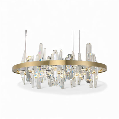 Gold Crystal LED Chandelier