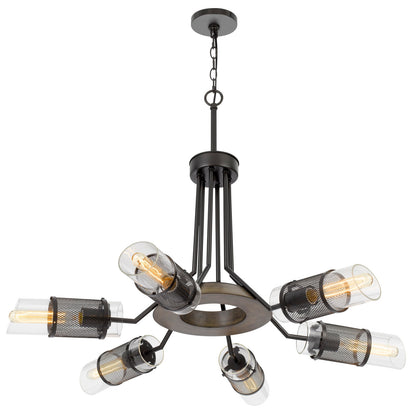 Savona 6-Light Wood & Metal Chandelier