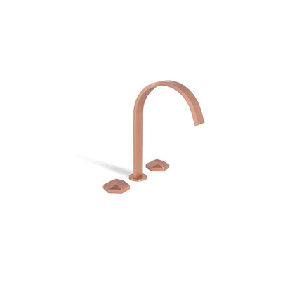 Diamond Brass Three Hole Mixer Tap