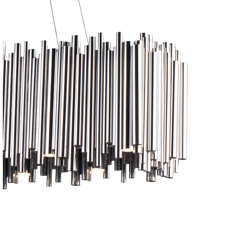 Chrome Rectangular Frame LED Chandelier