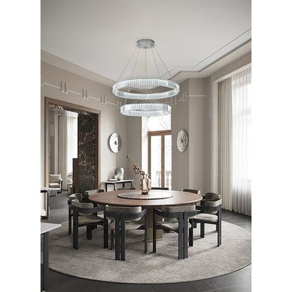 Two Tier Halo Ring Chandelier