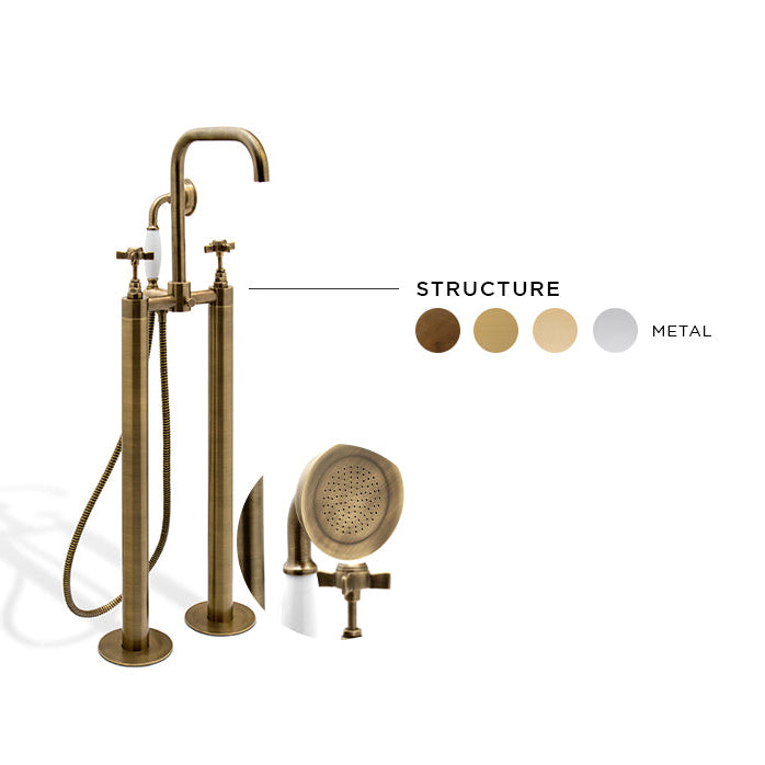Bourgeois II Floor Mounted Mixer Tap