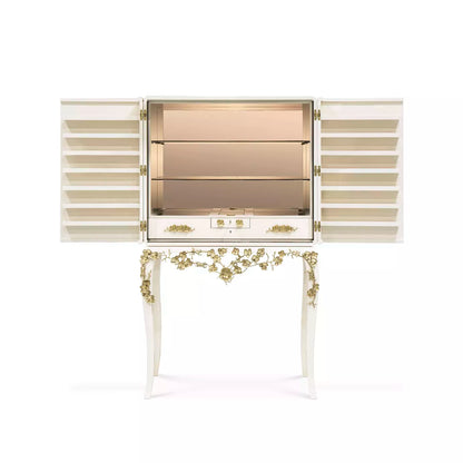 Spellbound Aged Mirror Bar Cabinet