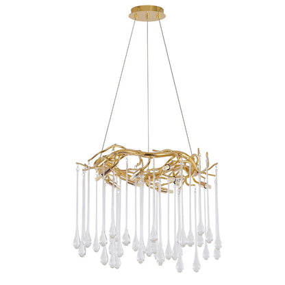 Gold Aluminum Chandelier