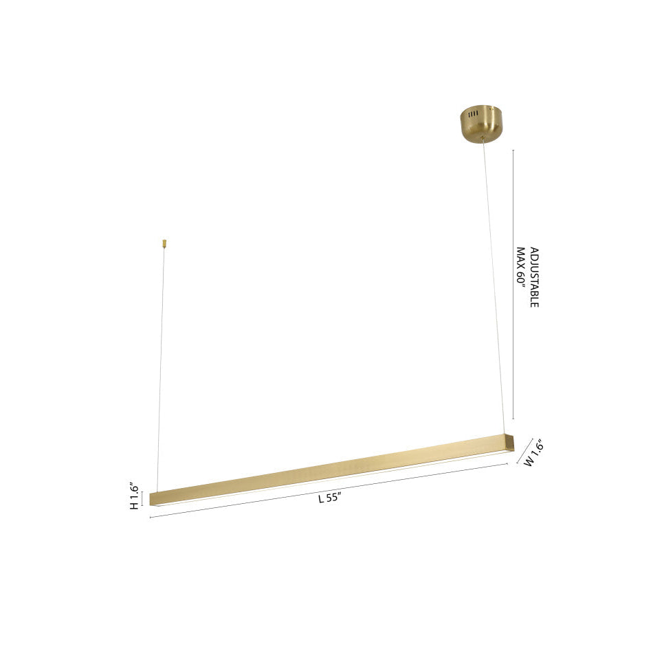 Modern Linear Stick LED Chandeliers