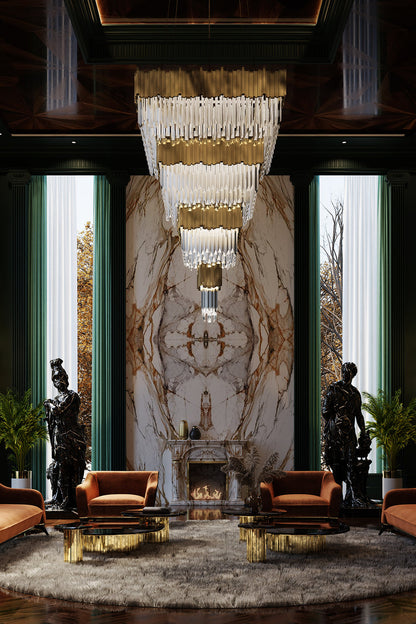 Empire Square Chandelier by Luxxu