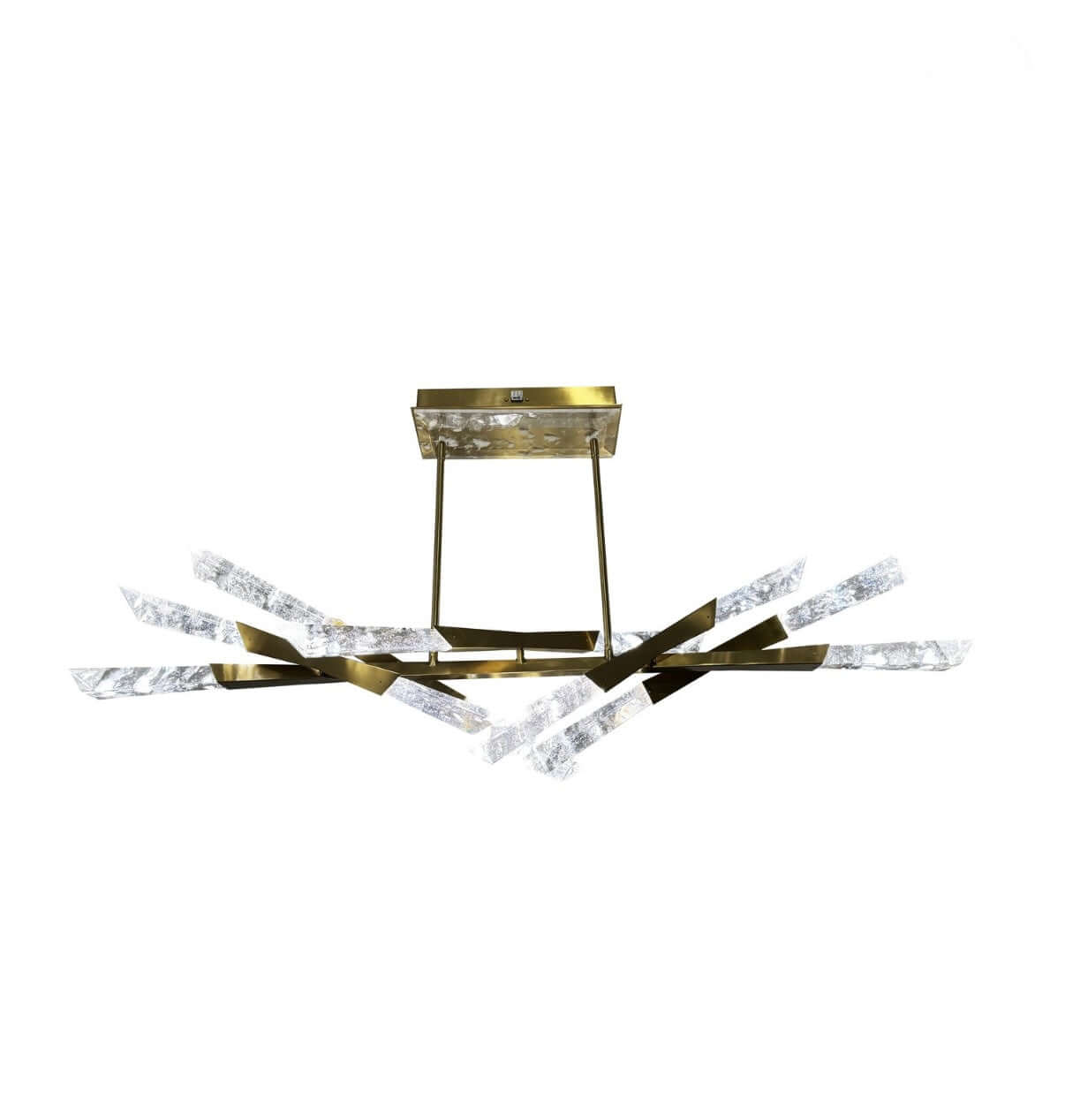 Snowflake Crystal LED Chandelier - Front view