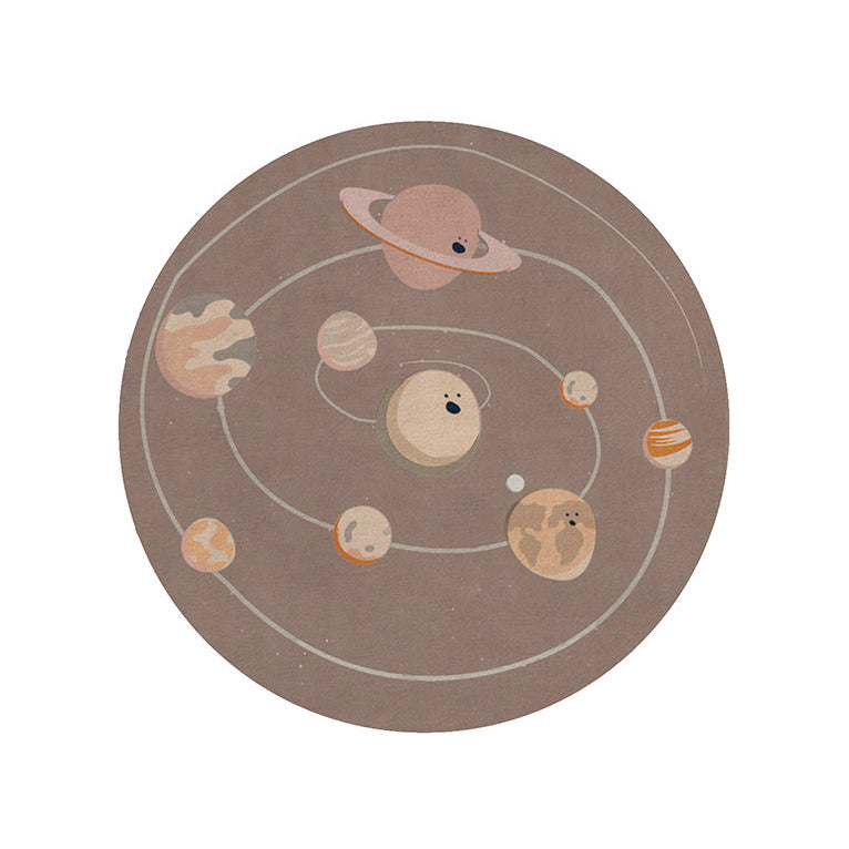 Solar System Round Rug