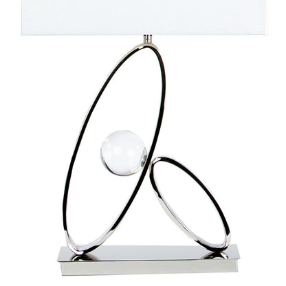 Ovals In Crystal Table Lamp