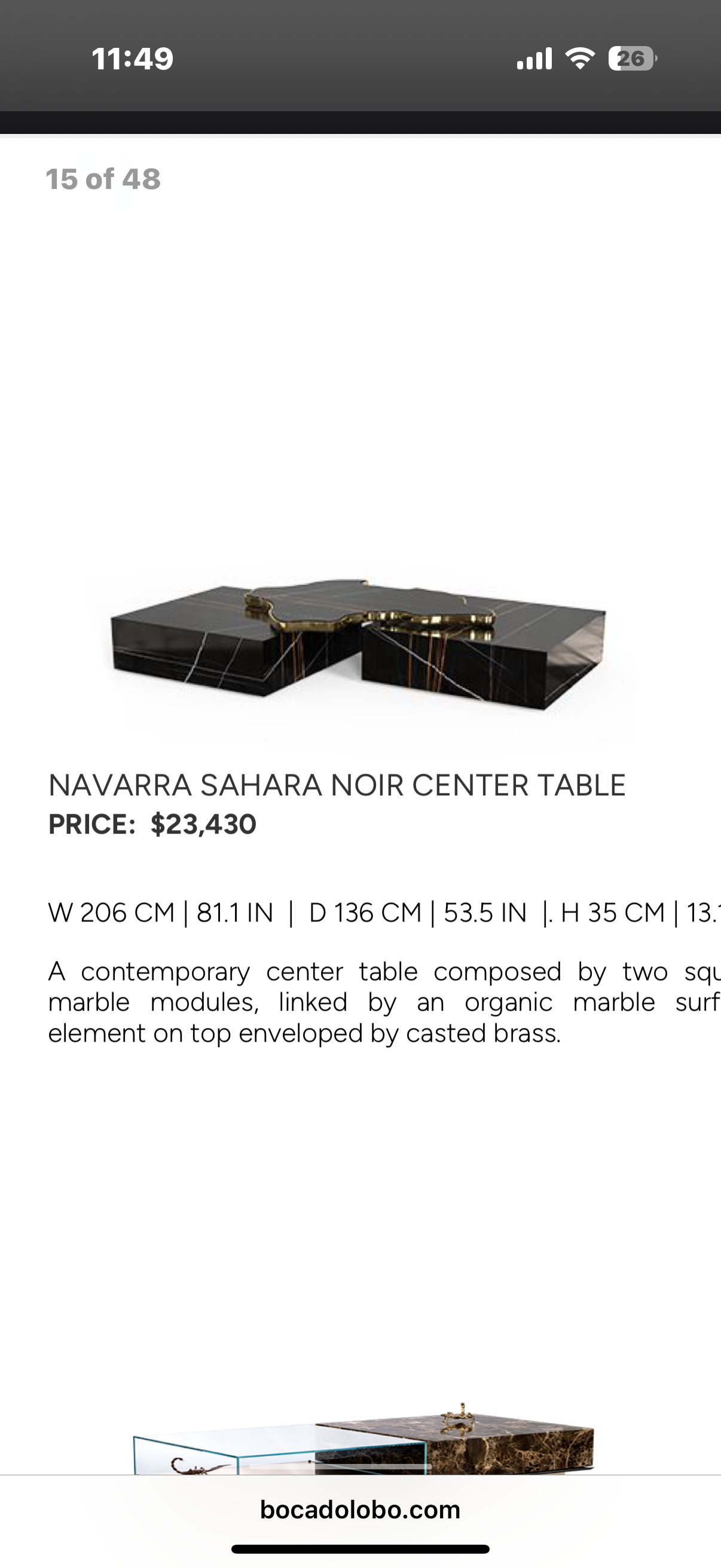 Navarra Center Table
