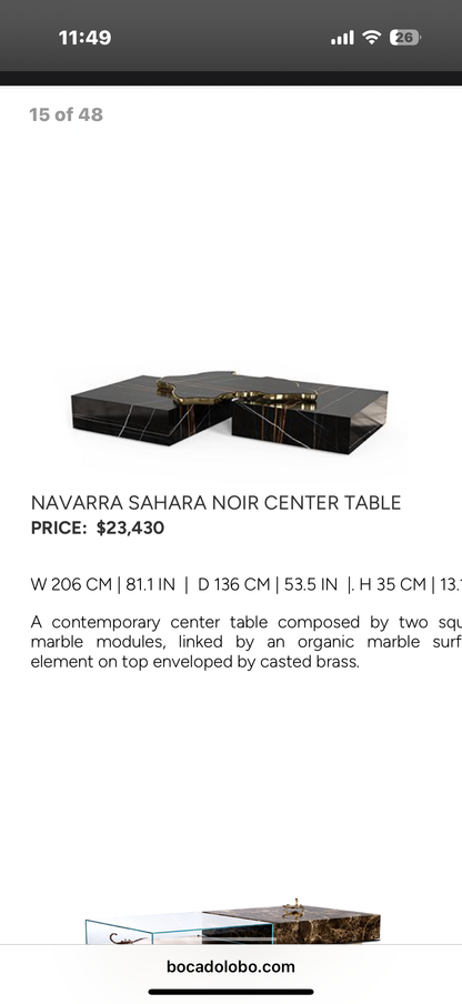 Navarra Center Table