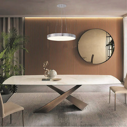 LED Chandelier With A Clear Acrylic Beaded Diffuser