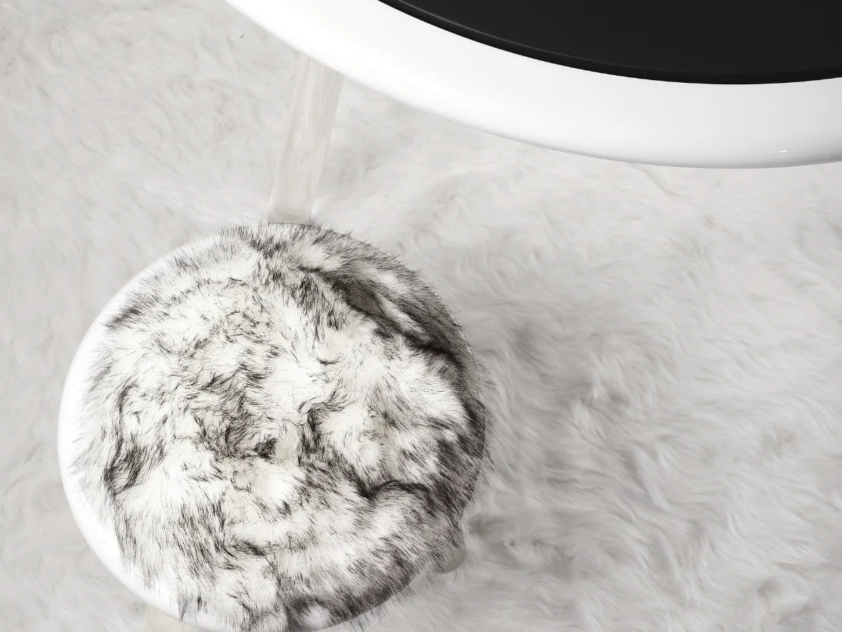 Illusion White Bear Stool