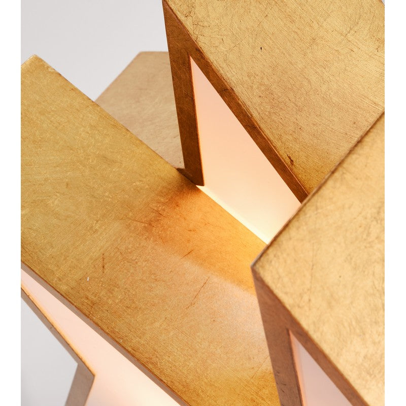 Leaf Star Ceiling Light with White Acrylic Diffuser