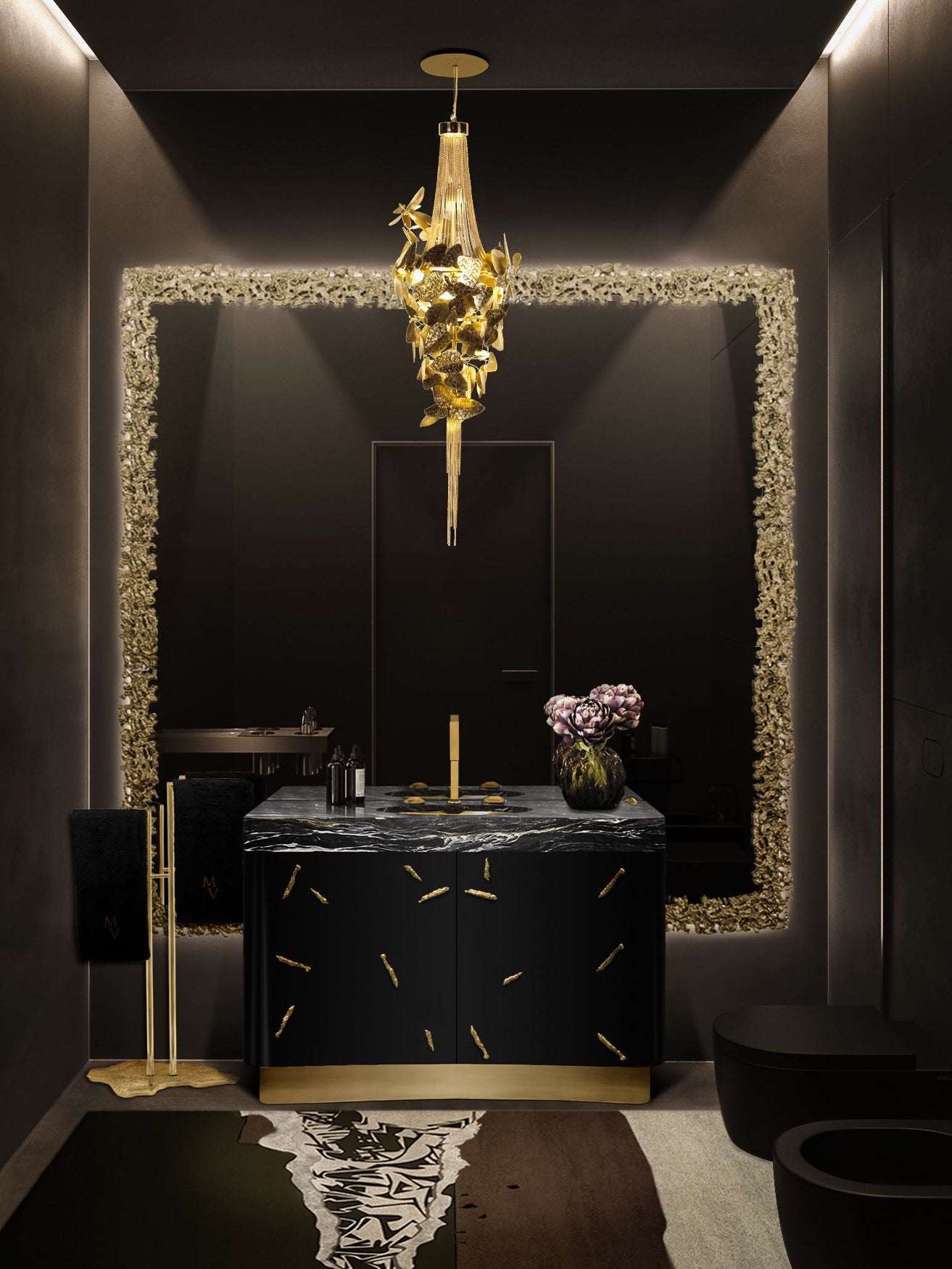 Diamond Brass Three Hole Mixer Tap