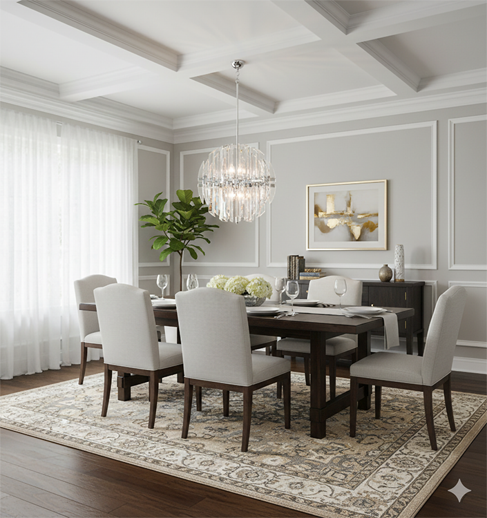 Chrome Orb Chandelier