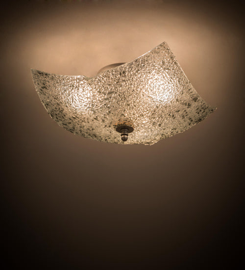 Peacock Fused Glass V Sconce | Iridescent Bas Relief Design by Meyda Lighting