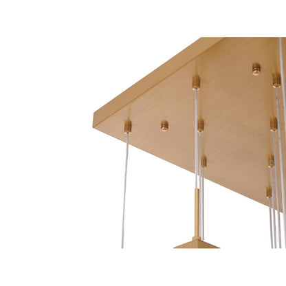 Flushed Chrome Frame Chandelier with Clear Bubble Hanging Crystal Pendants