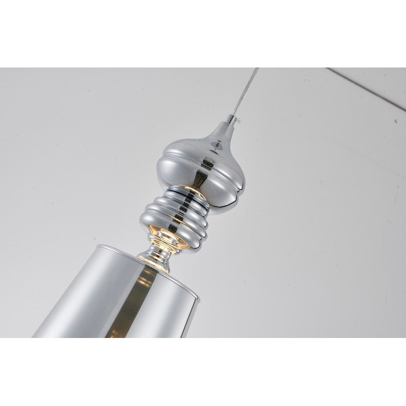 Polished Gold/Chrome Single Pendant Light