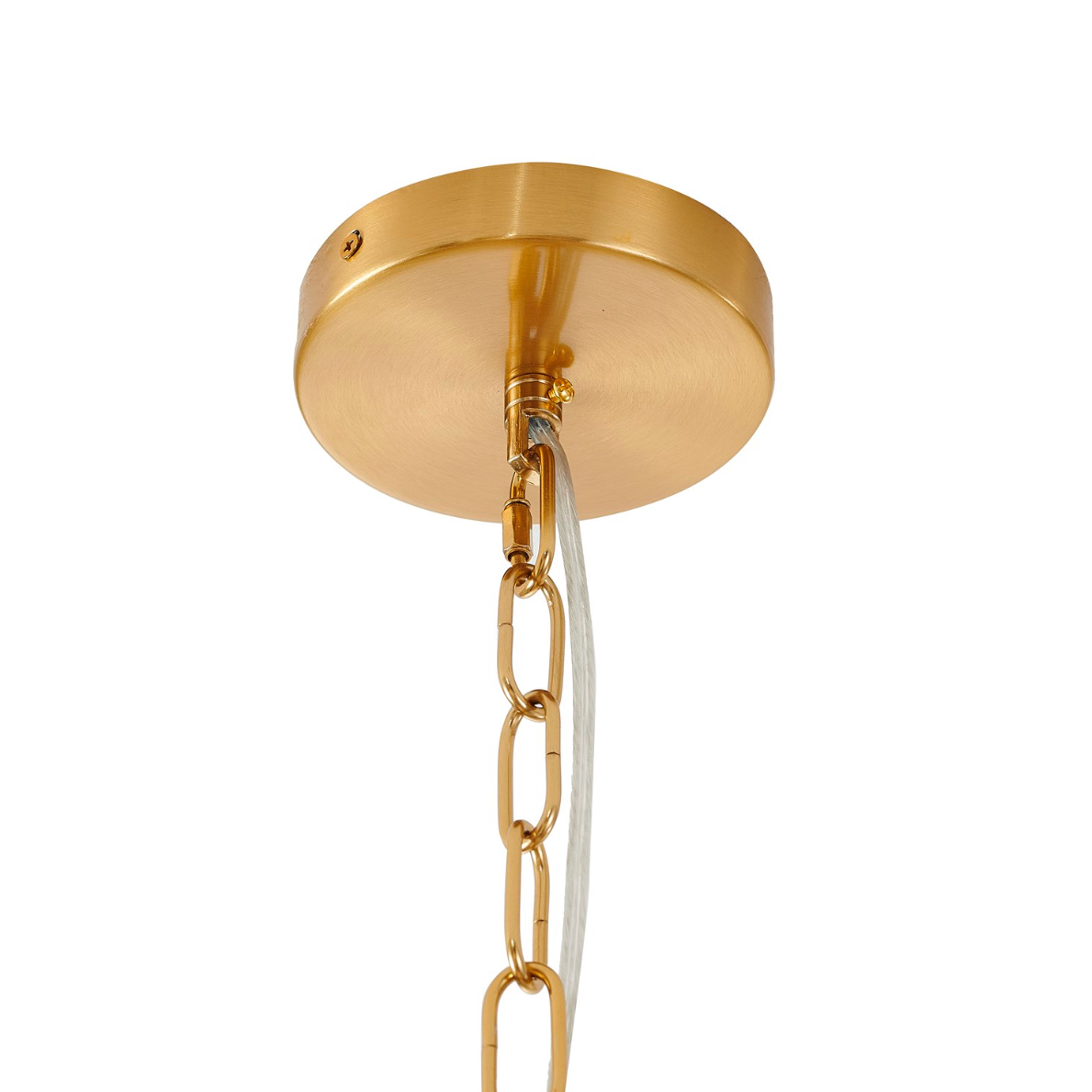 Natural Wood Vine Basket Chandelier