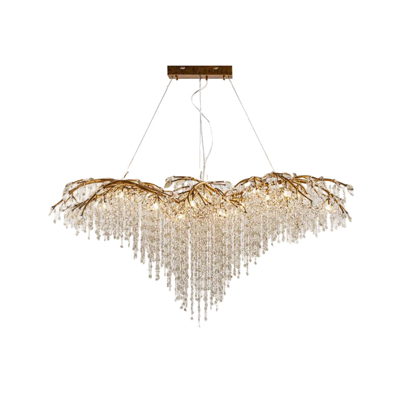 Antique Silver Branch Chandelier