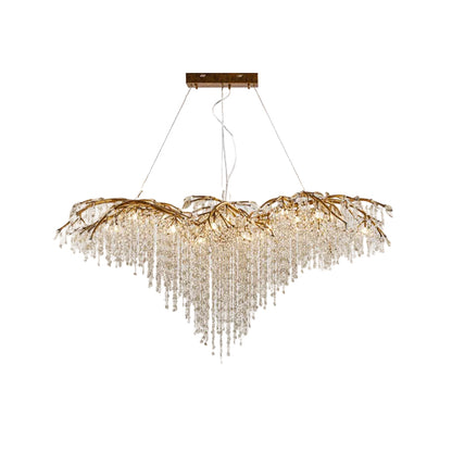 Antique Silver Branch Chandelier