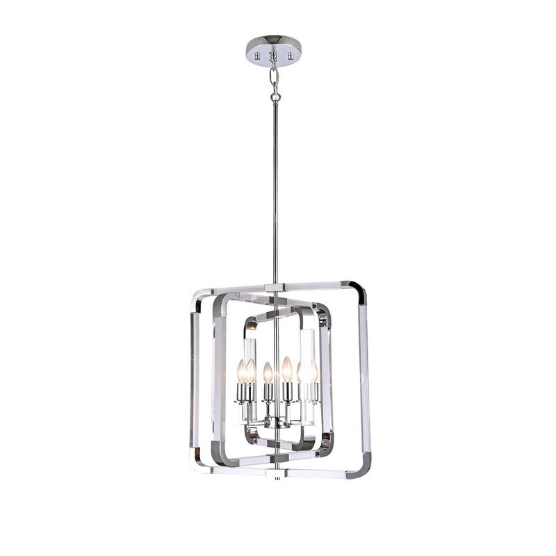 Metal Frame Chandelier