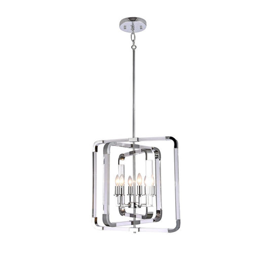 Metal Frame Chandelier