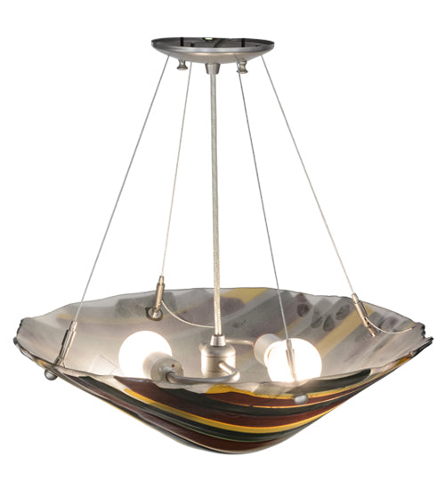 18"W Metro Fusion Penna Di Pavone Pendant by Meyda Lighting
