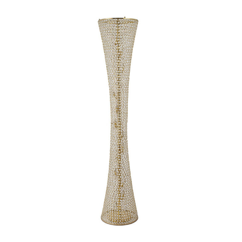Clear Crystal Beaded Floor Lamp