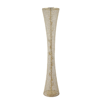 Clear Crystal Beaded Floor Lamp