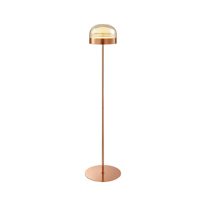 Iron And Champagne Glass Floor Lamp