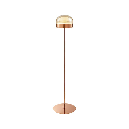 Iron And Champagne Glass Floor Lamp