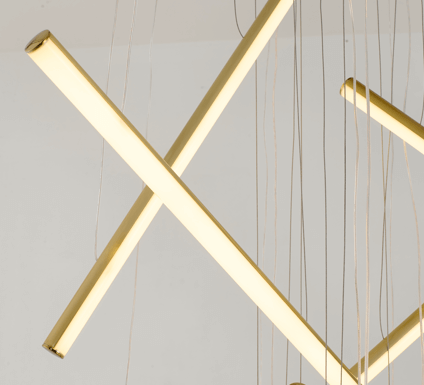 Brass LED Chandelier