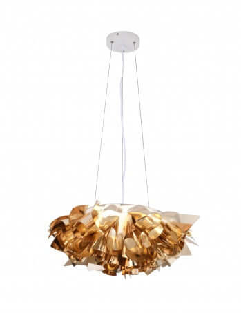 Shiny Gold Acrylic LED Chandelier