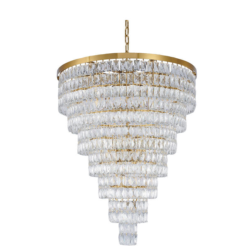 Seven-Tier Chandelier with Crystals